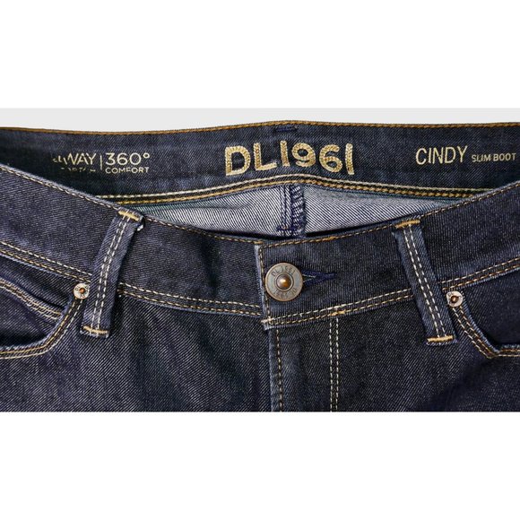 DL1961 Womens Mid Rise Bootcut Slim Boot CINDY Denim Blue Jeans Size 28 EUC - Picture 9 of 12